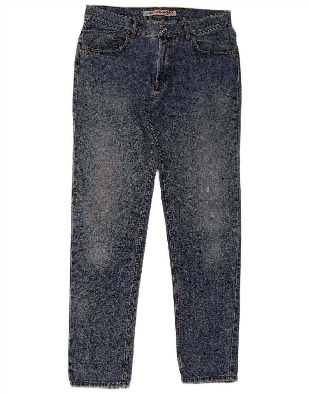 Carrera Mens 700 Regular Slim Jeans W36 L34 Μπλε βαμβακερό