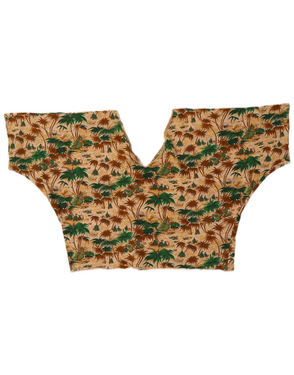 Vintage γυναικείο Crop Top UK 12 Medium πολύχρωμο Χαβάης