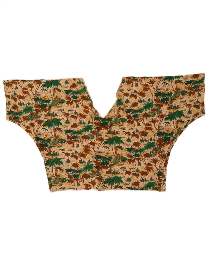Vintage γυναικείο Crop Top UK 12 Medium πολύχρωμο Χαβάης