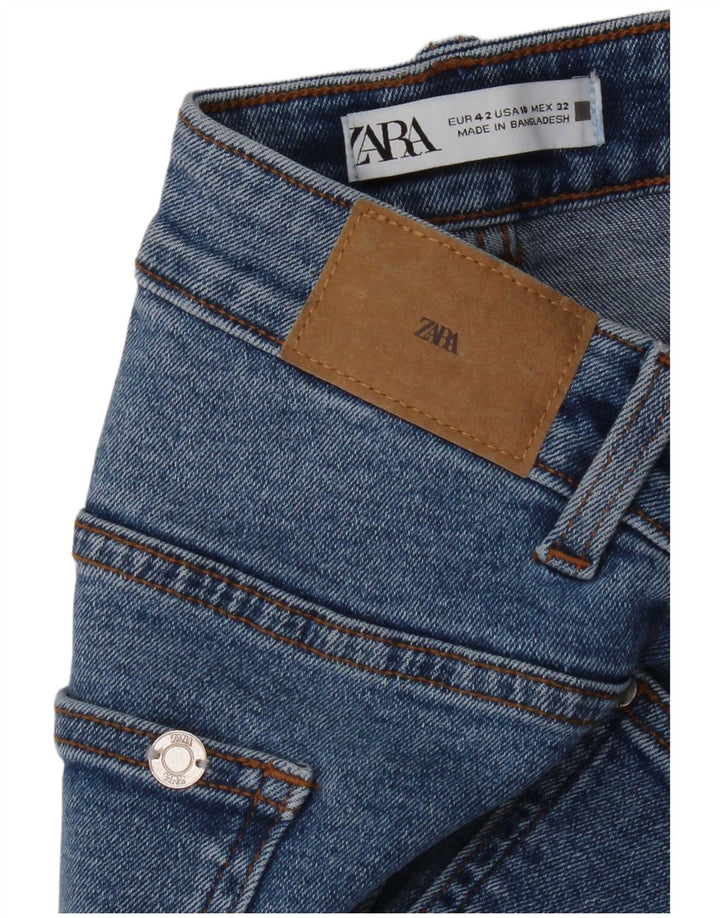 Zara Γυναικείο Straight Jeans EU 42 Large W32 L27 Blue