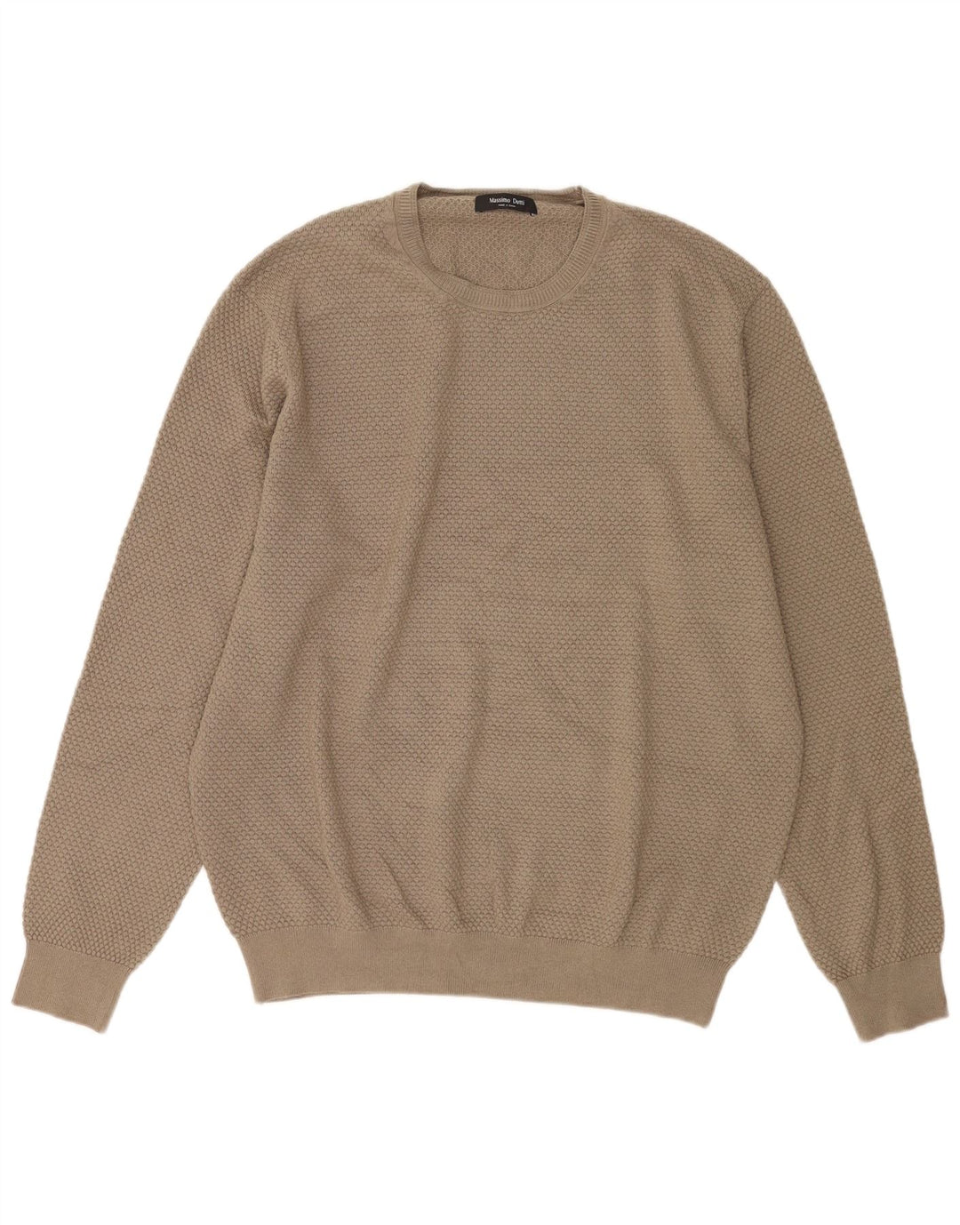 Ανδρικό πουλόβερ Massimo Dutti Crew Neck Jumper XL Beige