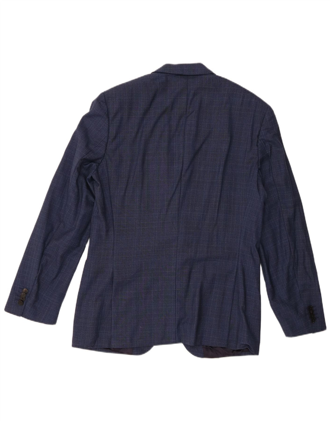 Ανδρικό μπουφάν μπλέιζερ Hugo Boss με 2 κουμπιά EU 50 Large Navy Blue Check