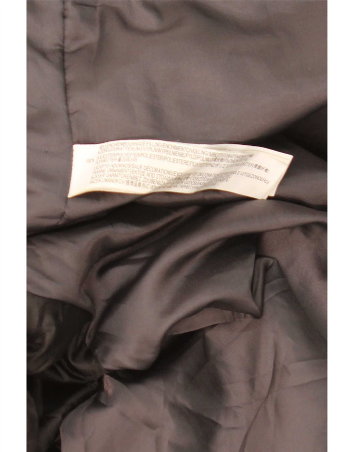 Zara Ανδρικό παλτό με κουκούλα με επένδυση UK 38 Medium Navy Blue Polyester