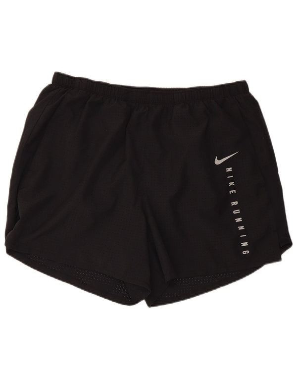 Ανδρικό γραφικό αθλητικό σορτς NIKE Dri Fit, μαύρο πολυεστέρα XL