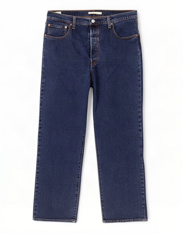 Γυναικείο τζιν ίσιο ψηλόμεσο Levi's Ribcage W32 L29 Navy Blue Cotton