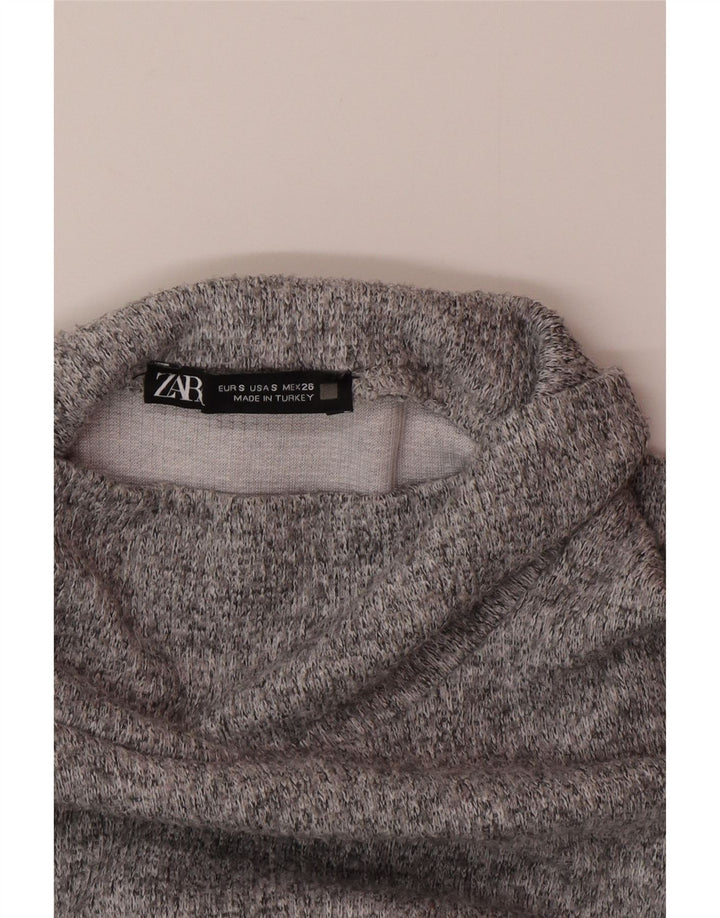 Zara Γυναικεία φούτερ Jumper UK 10 Small Grey Flecked