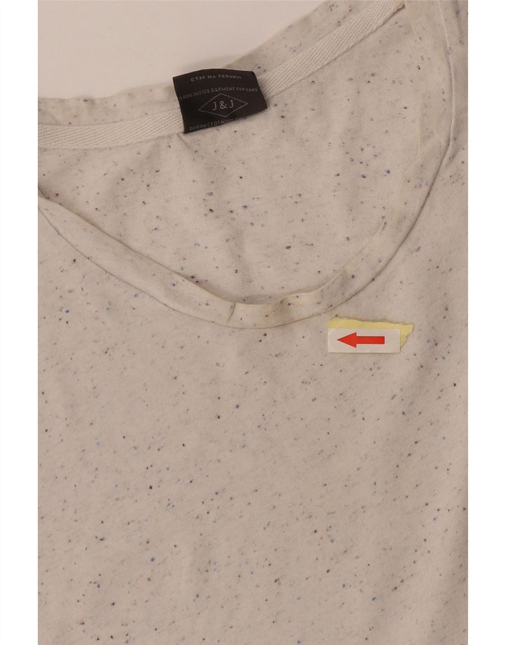 Jack & Jones Ανδρικό T-Shirt Top Large White Flecked Cotton