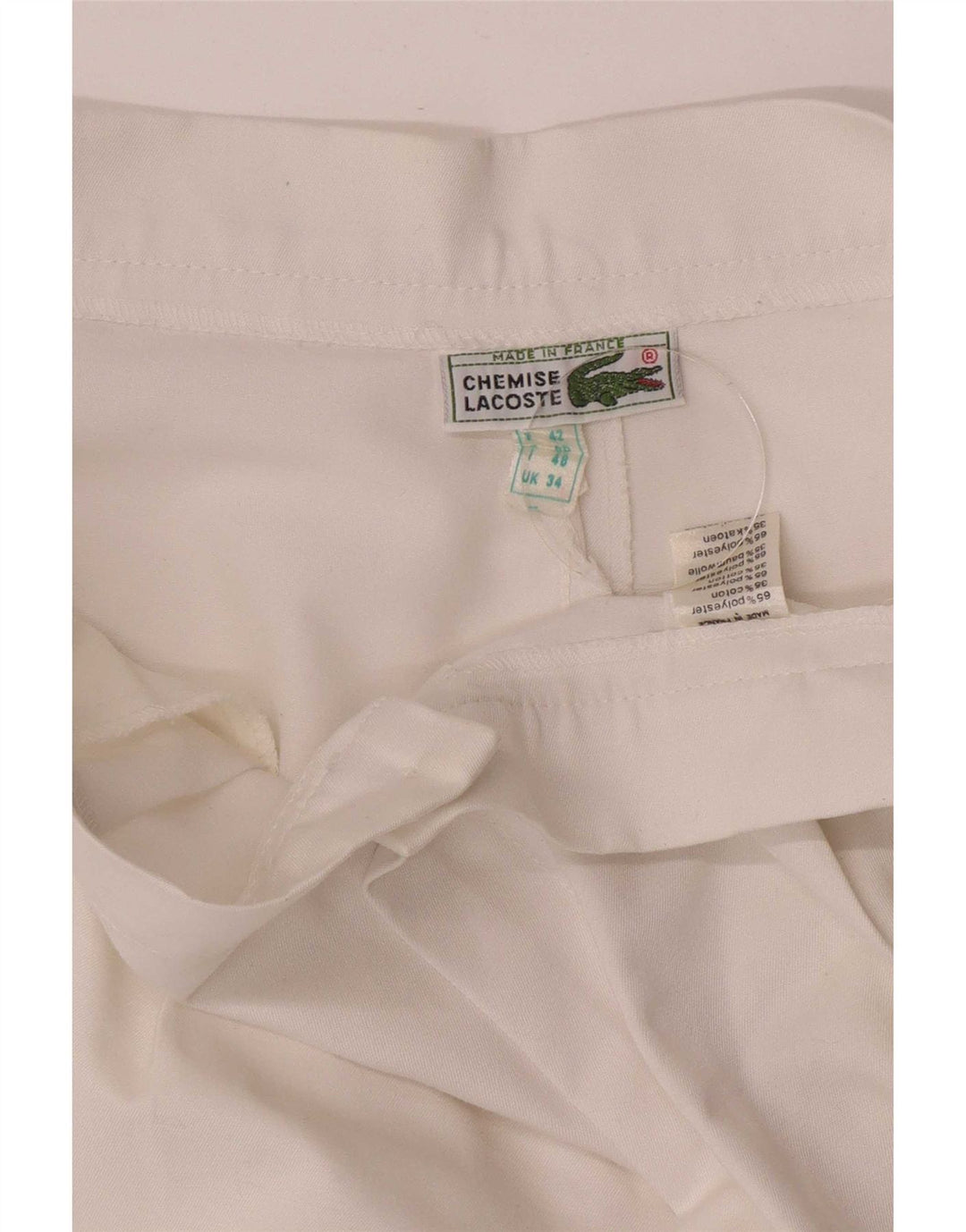 Ανδρικό σορτς Lacoste Casual W30 Small White Polyester