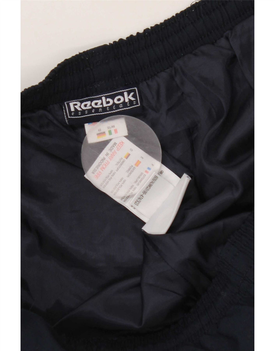 Γυναικεία αθλητική φόρμα Reebok Παντελόνι UK 16 Large Navy Blue Polyester