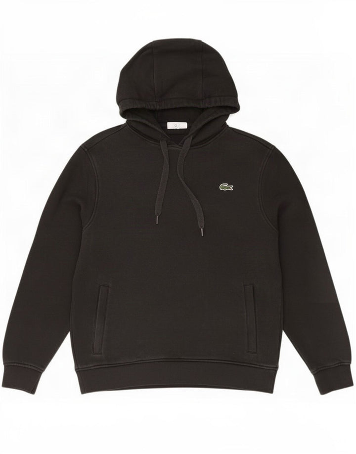Lacoste Ανδρικό Hoodie Jumper Μέγεθος 4 Μεσαίο μαύρο βαμβακερό