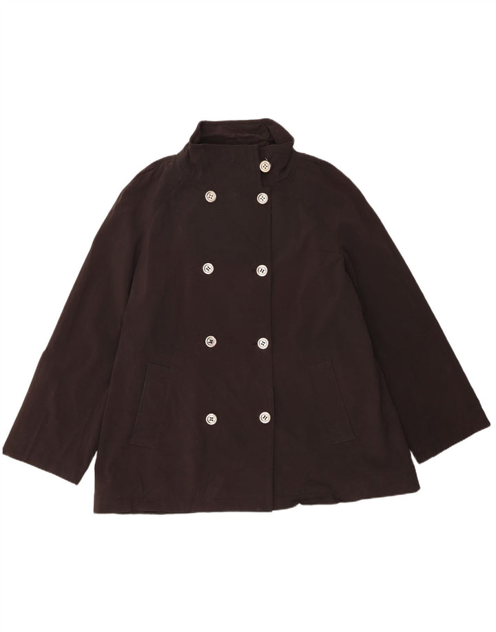 Calvin Klein Γυναικείο Παλτό μπιζελιού UK 18 XL Μαύρο Πολυεστέρας