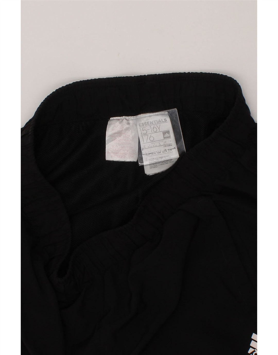 ADIDAS Boys Climalite Sport Shorts 15-16 Years Black Polyester Vintage Adidas and Second-Hand Adidas from Messina Hembry 