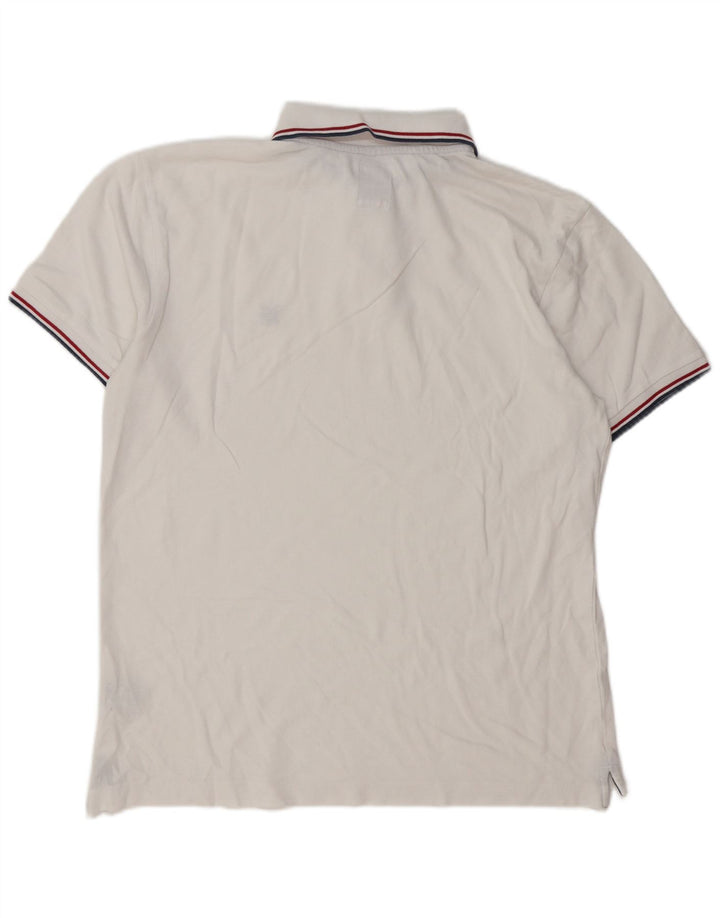 Ανδρικό μπλουζάκι πόλο Crew Clothing, μεσαίο λευκό βαμβακερό