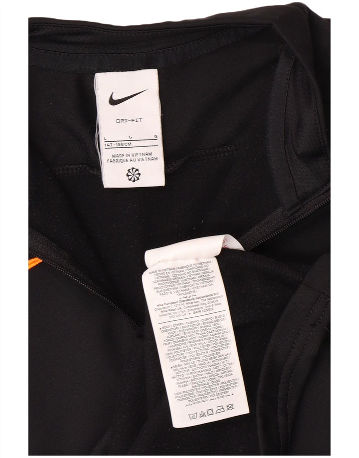 NIKE Boys Dri Fit πουλόβερ αθλητική φόρμα 12-13 ετών Large Μαύρο