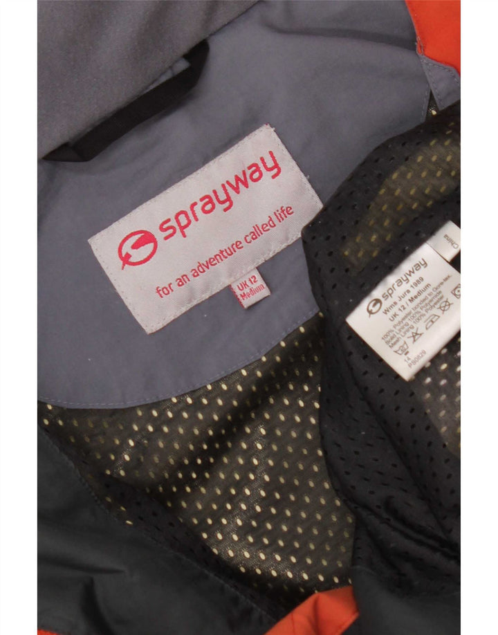 Sprayway Γυναικείο μπουφάν βροχής με κουκούλα UK 12 μεσαίο πορτοκαλί πολυεστέρας