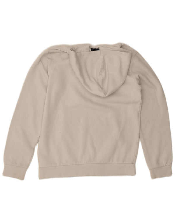 Champion Boys Graphic Hoodie Jumper 13-14 Years XL Off White Cotton