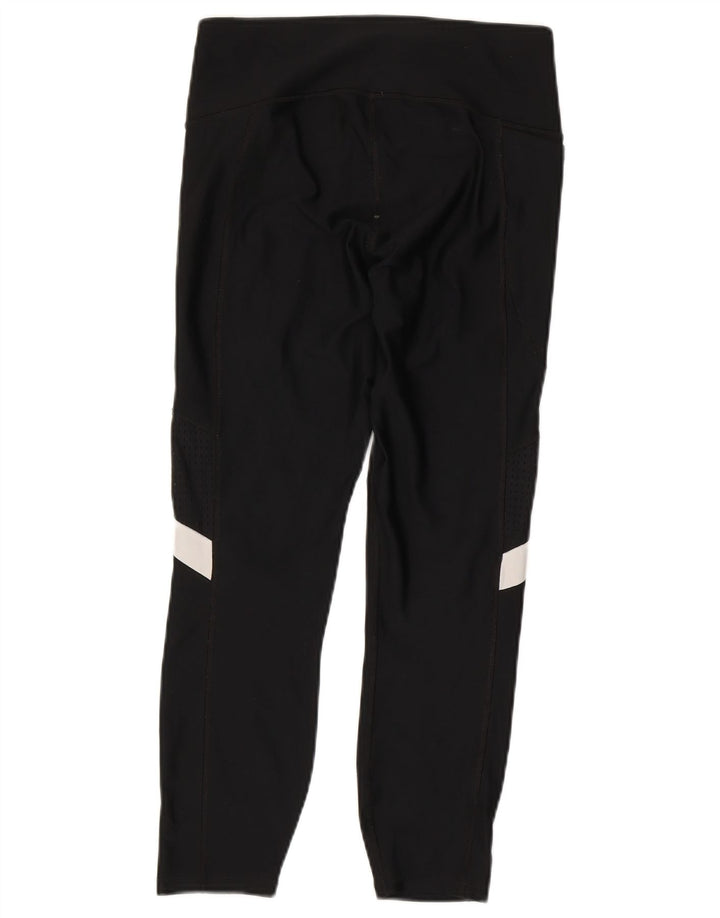 Under Armour Γυναικεία Crop κολάν UK 12 Medium Black Colourblock Polyester