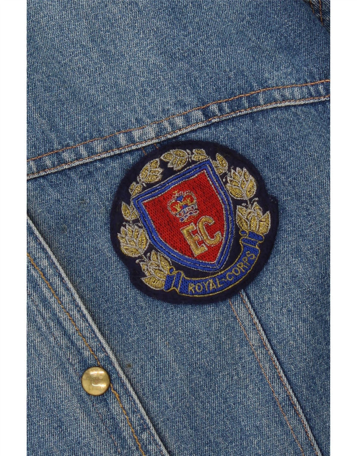 Vintage γυναικείο τζιν μπουφάν UK 14 Medium Blue