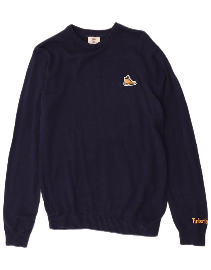 Πουλόβερ Timberland Boys Crew Neck Jumper 15-16 Years Medium Navy Blue