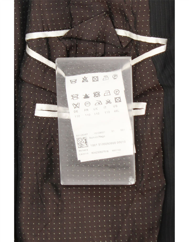 Ανδρικό σακάκι σακάκι Hugo Boss UK 44 2XL Μαύρο ρίγες