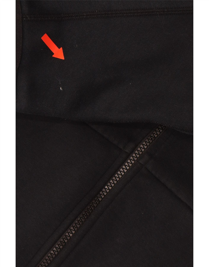 Ανδρικό πουλόβερ NIKE με φερμουάρ, μεσαίο μαύρο βαμβακερό