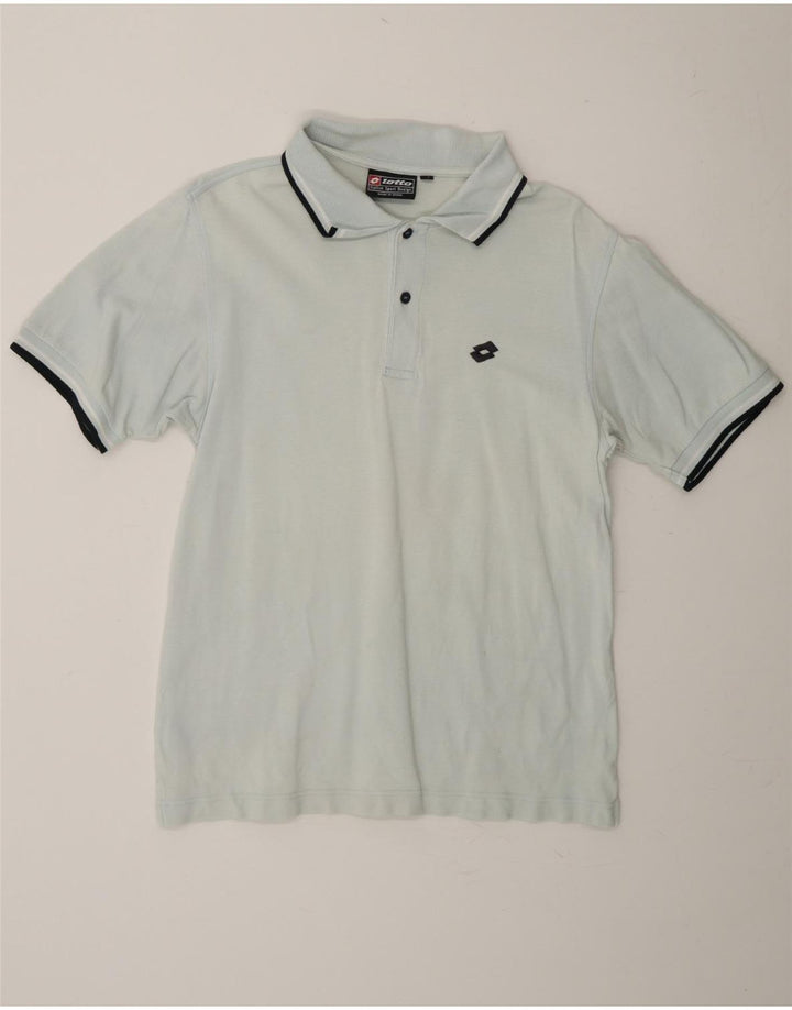 LOTTO Mens Polo Shirt Medium Blue Vintage Lotto and Second-Hand Lotto from Messina Hembry 
