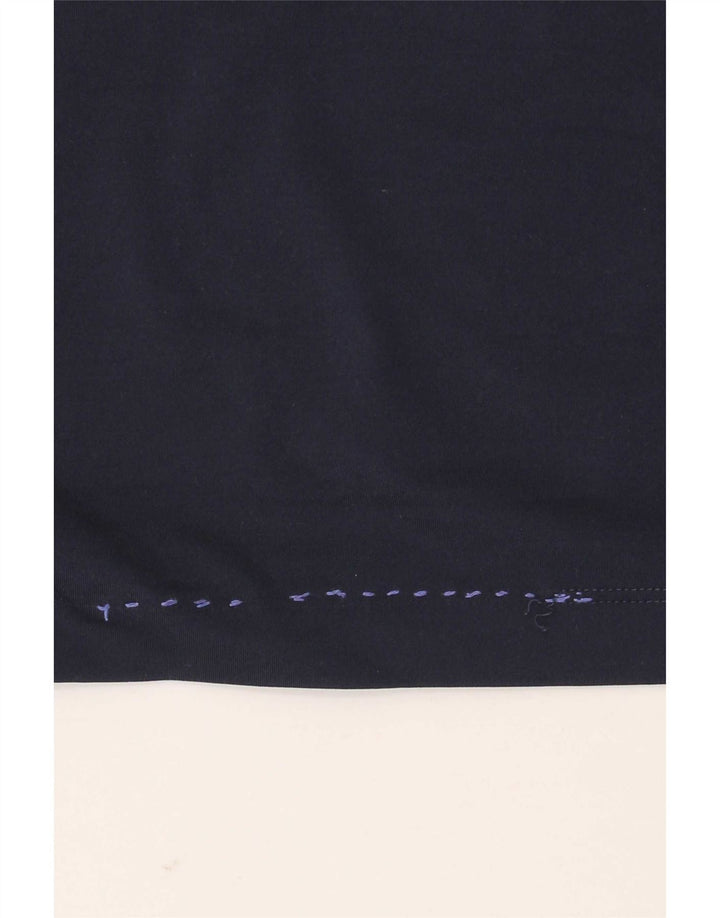 Nike Mens Dri Fit Top μακριά μανίκια UK 42/44 Large Navy Blue Polyester