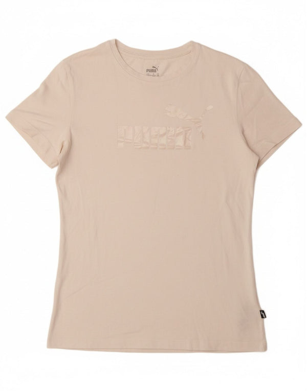 Γραφικό μπλουζάκι PUMA για κορίτσια τοπ 15-16 ετών λευκό βαμβακερό