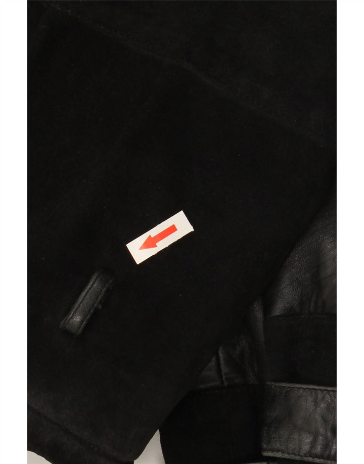 Γυναικείο Suede Jacket VINTAGE IT 48 XL Μαύρο