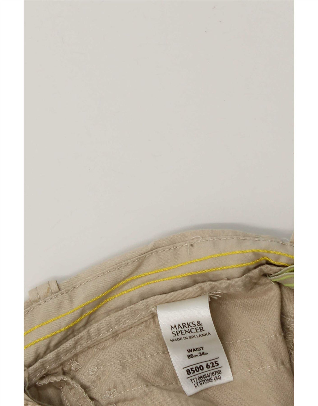 Marks & Spencer Ανδρικό σορτς βερμούδα Cargo W34 μεγάλο μπεζ βαμβακερό