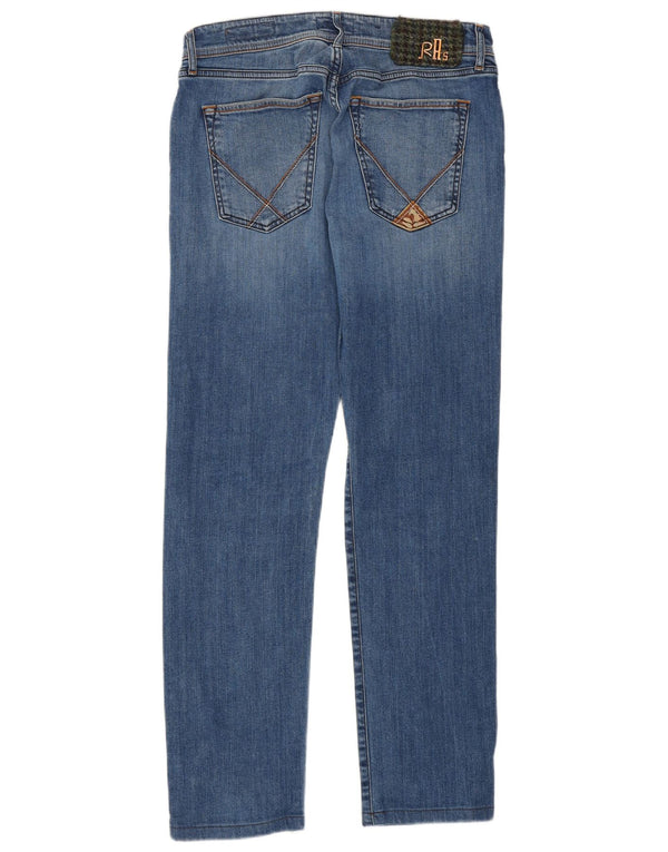 Roy Rogers Womens Straight Jeans W32 L30 Blue Cotton