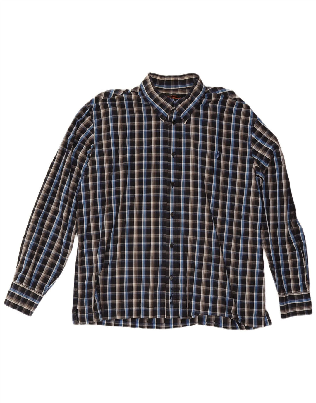 Ανδρικό πουκάμισο Ben Sherman 2XL Black Check Cotton