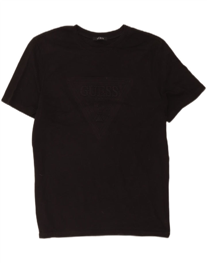 Ανδρικό γραφικό μπλουζάκι Guess Top Medium Μαύρο