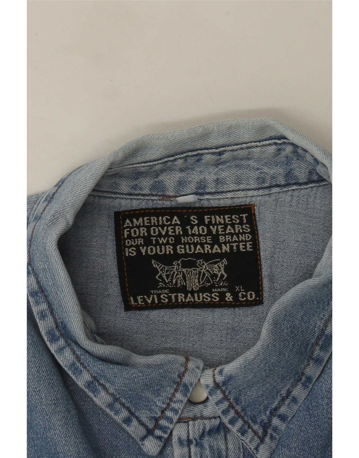 Ανδρικό τζιν πουκάμισο Levi's XL μπλε