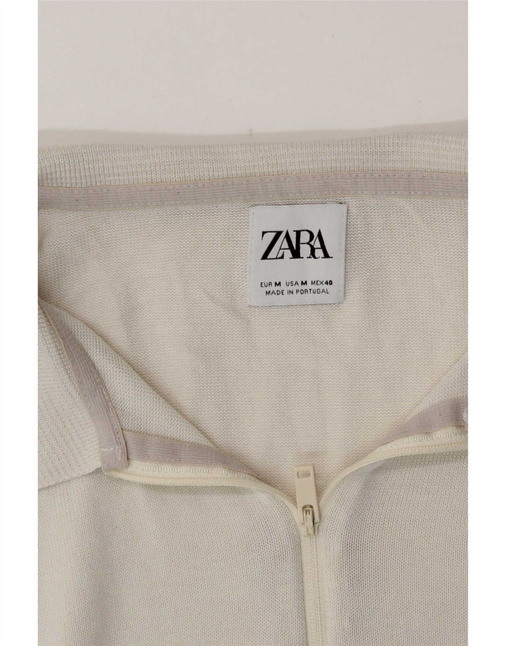 Zara γυναικείο μπλουζάκι πόλο UK 12 Medium Beige