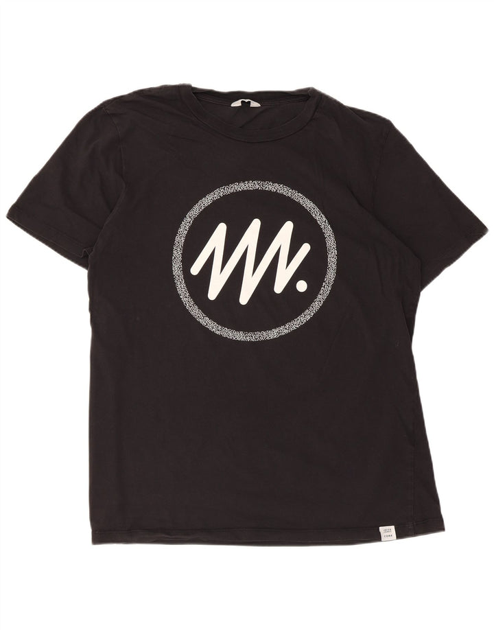 Jack & Jones Ανδρικό γραφικό T-Shirt Top XL Μαύρο