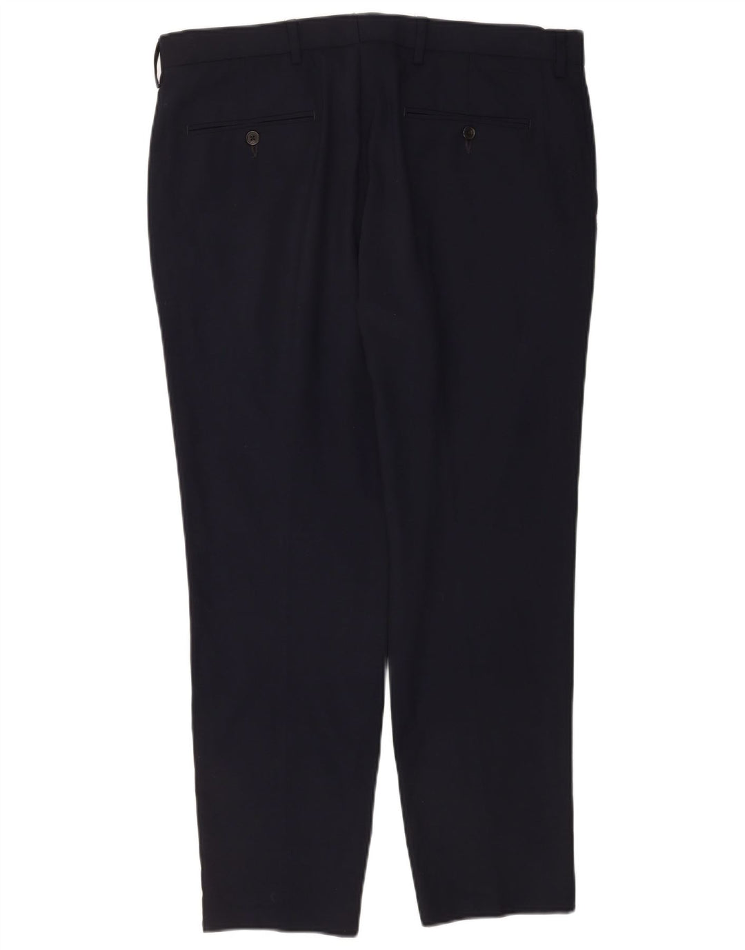 Ανδρικό ίσιο παντελόνι Chino Marks & Spencer W36 L29 Navy Blue Wool