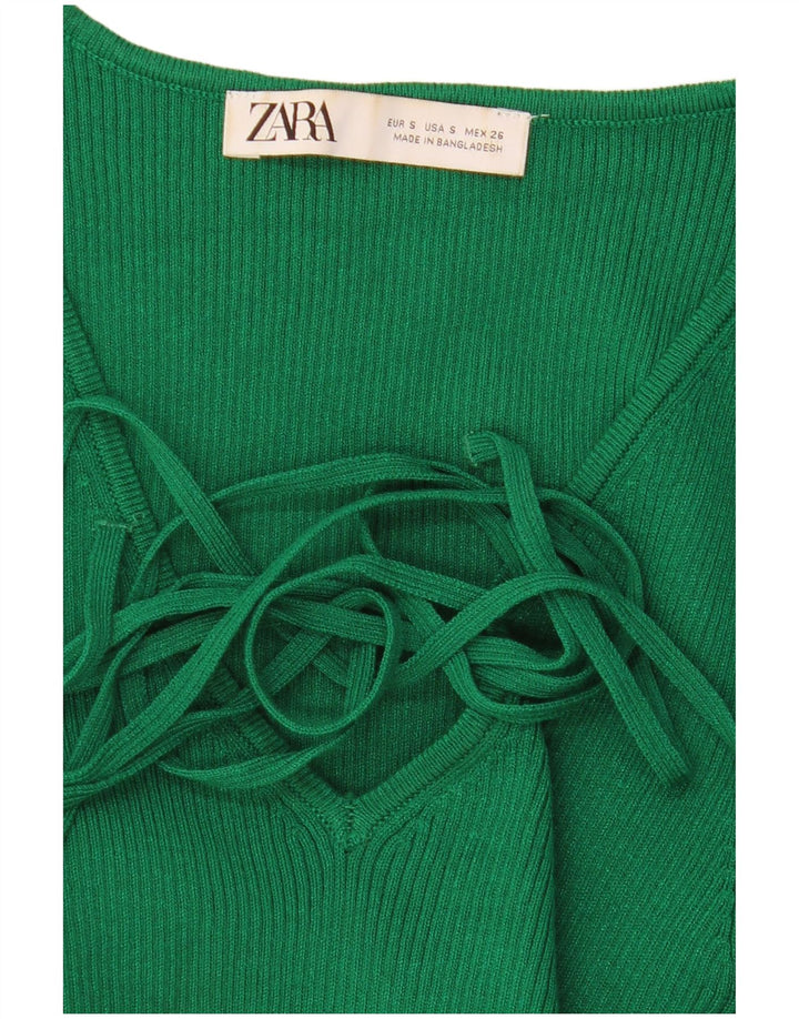 Zara Γυναικείο μακρυμάνικο τοπ UK 8 Small Green