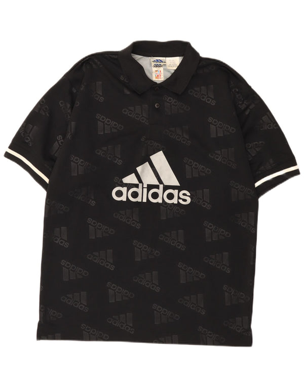 Ανδρικό πουκάμισο Adidas Graphic Polo UK 36/38 Small Black Polyester