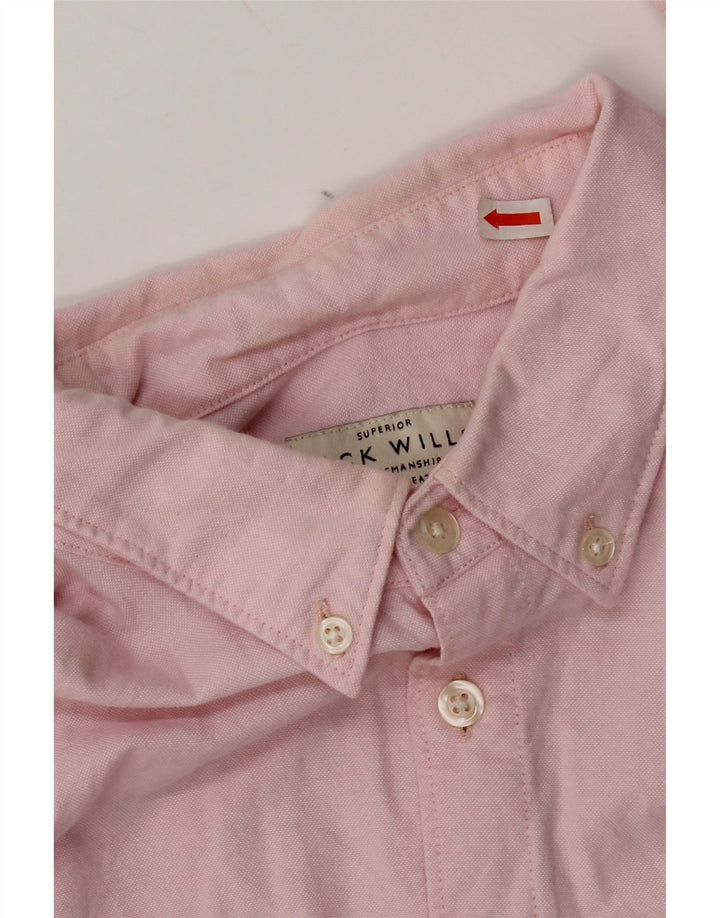 Ανδρικό πουκάμισο Jack Wills, μεσαίο ροζ βαμβακερό