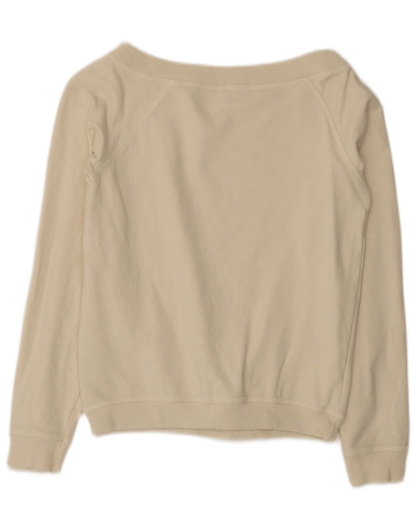 Γυναικεία φούτερ Benetton Crop Jumper UK 10 Small Beige Cotton