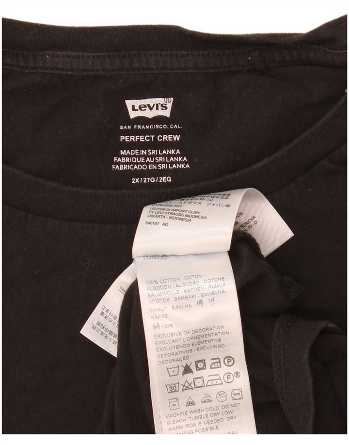 Ανδρικό T-Shirt Levi's Top 2XL Μαύρο βαμβακερό