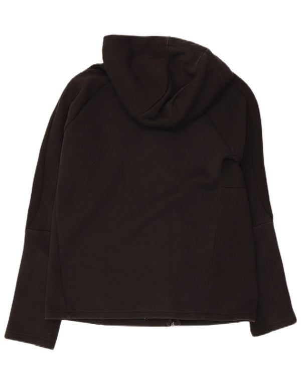 PUMA Womens Zip Hoodie Sweater UK 10 Small Black Polyester