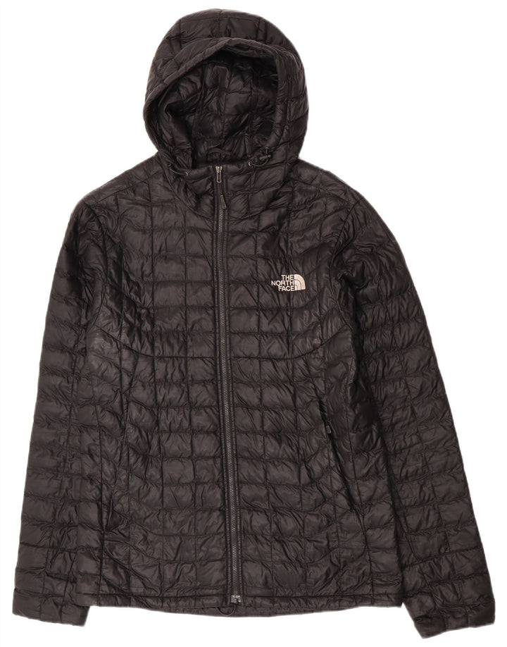 The North Face γυναικείο μπουφάν με κουκούλα UK 14 Medium Black Nylon