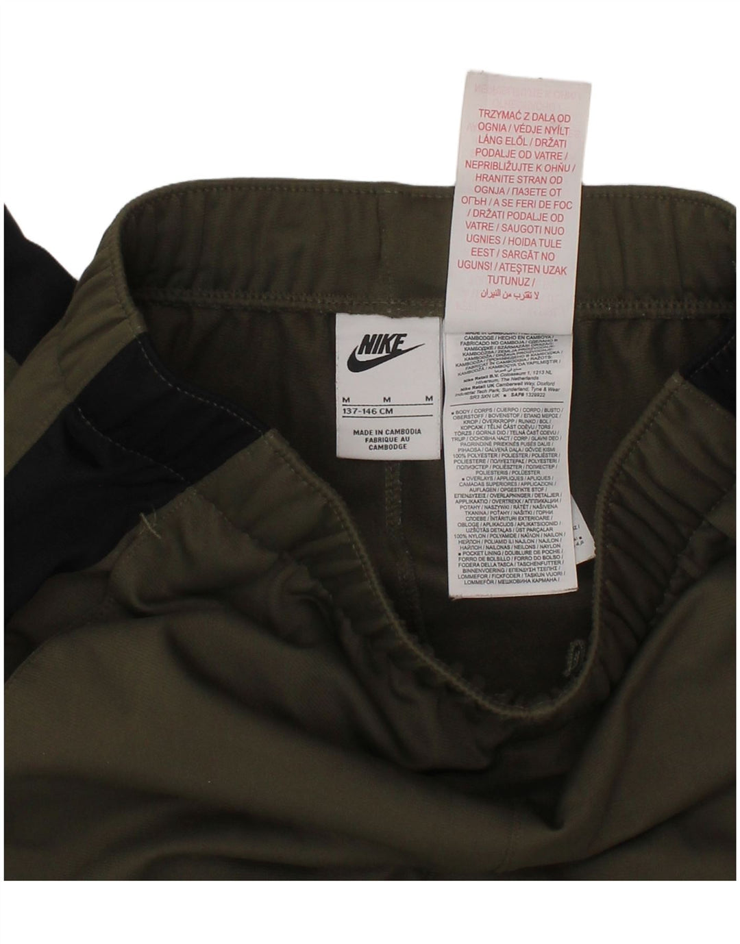 NIKE Girls Climacool Tracksuit Trousers Joggers 10-11 Years Medium Khaki