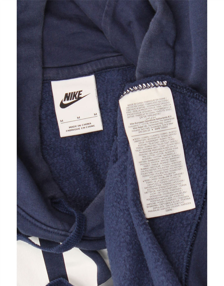 Ανδρικό γραφικό κουκούλα Nike, μεσαίο μπλε βαμβακερό