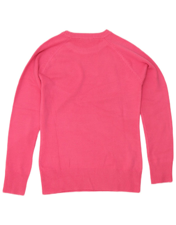 Γυναικείο πουλόβερ γαλλικού τύπου Connection Crew Neck Jumper UK 10 Small Pink Acrylic