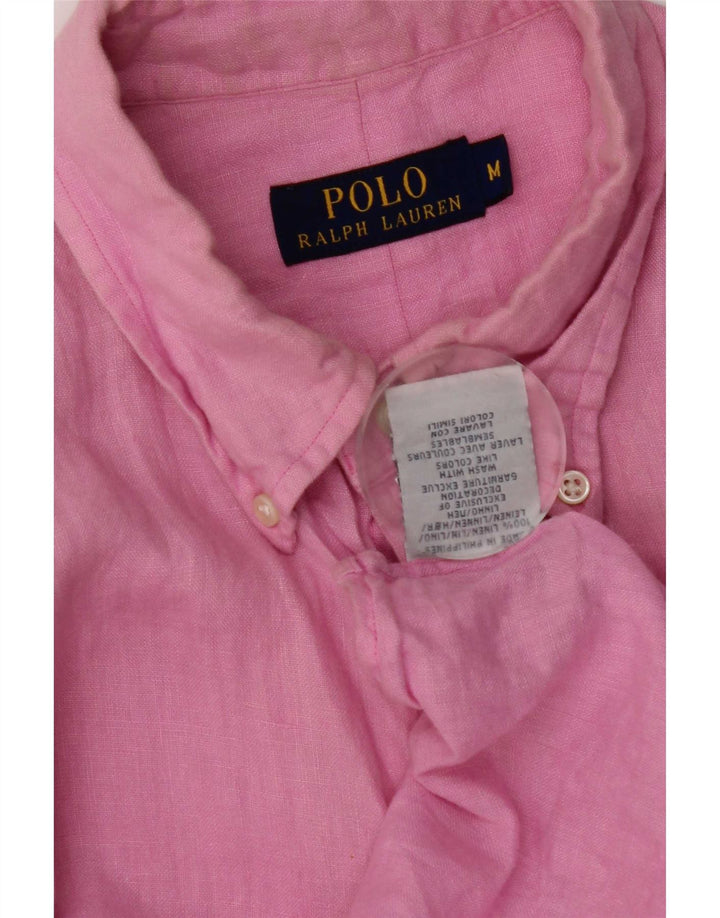 Ανδρικό πουκάμισο Polo Ralph Lauren Μεσαίο ροζ λινό