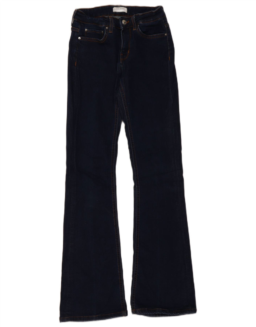 ZARA Γυναικείο Τζιν με φλάντζα EU 34 2XS W24 L31 Μπλε