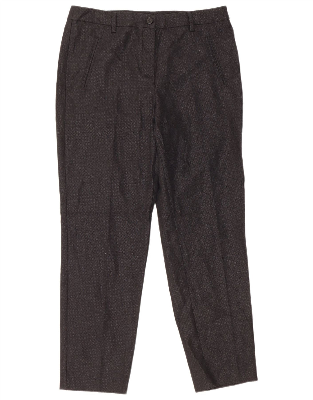 Benetton Γυναικείο παντελόνι Chino UK 12 Medium W32 L27 Μαύρο Πολυεστέρας